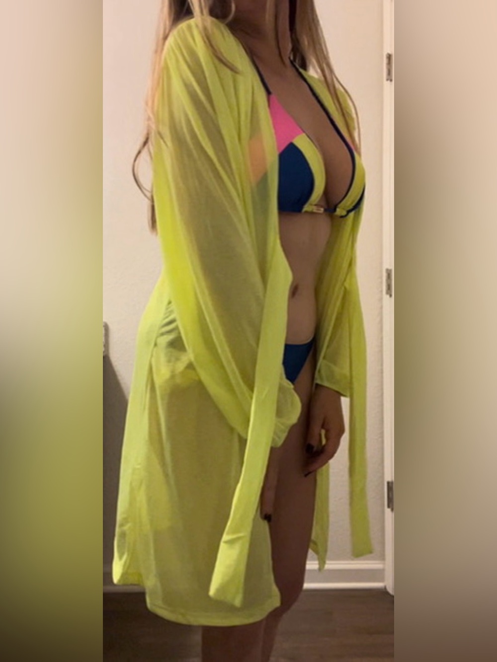 Neon Yellow Cover up.